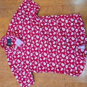 EUC Santa Ho Ho Ho button down shirt  size Large  Ralph Lauren Rugby